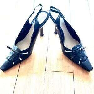 Nine West Slingback Heels - Black Size 7